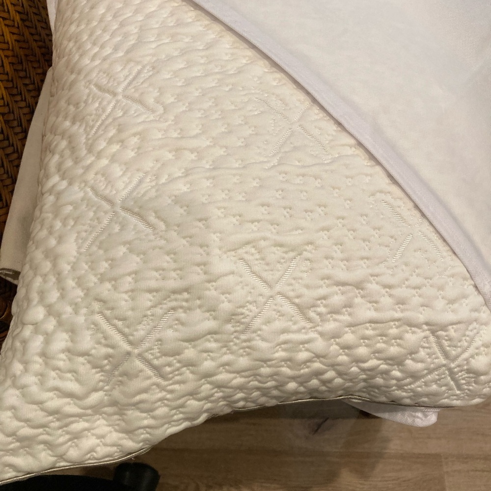 New Never Used Sleep Number White and Gray Pillow - Picture 5 of 5